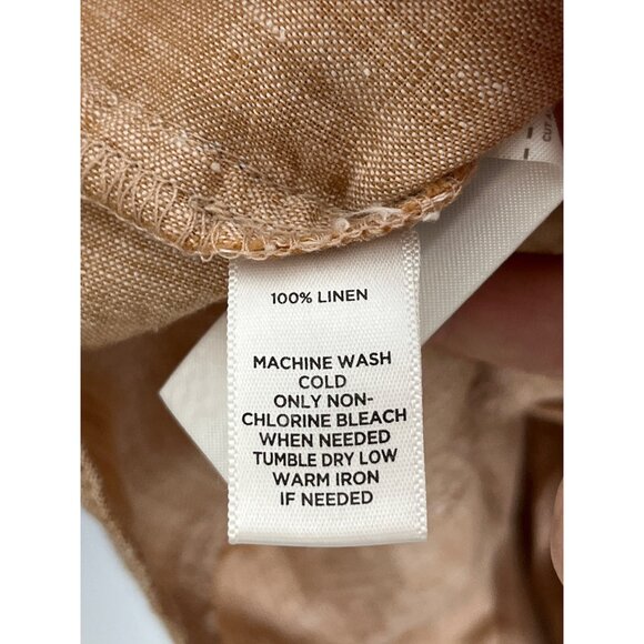 Lou and Grey 100% Linen Blush Asymmetrical Zipper Moto Jacket Size Medium - Picture 6 of 9